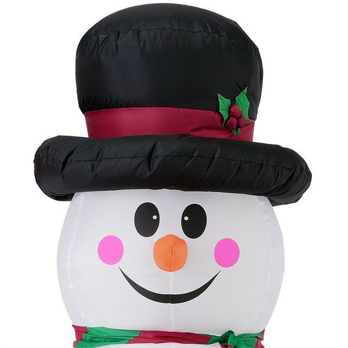 SNOWMAN INFLATABLE PUMPED GLOWING ORNAMENT 180 CM 20 LEDS DECORATION Brand no brand