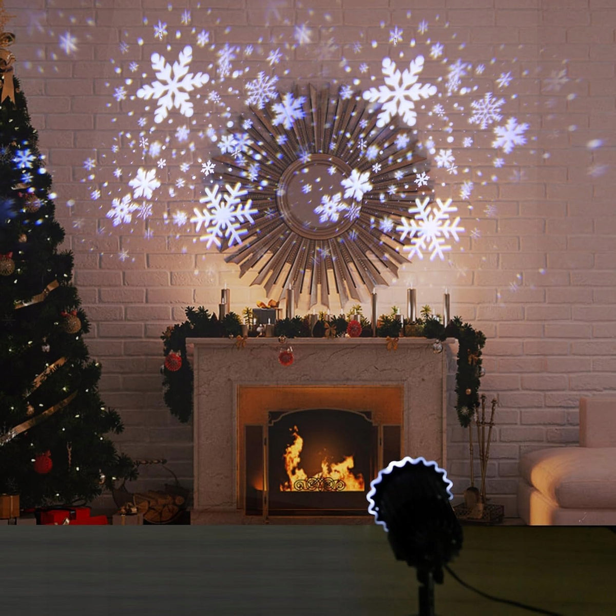 SNOWPRO 9W LED Super Bright Snowflakes Projector for Christmas Manufacturer code q1