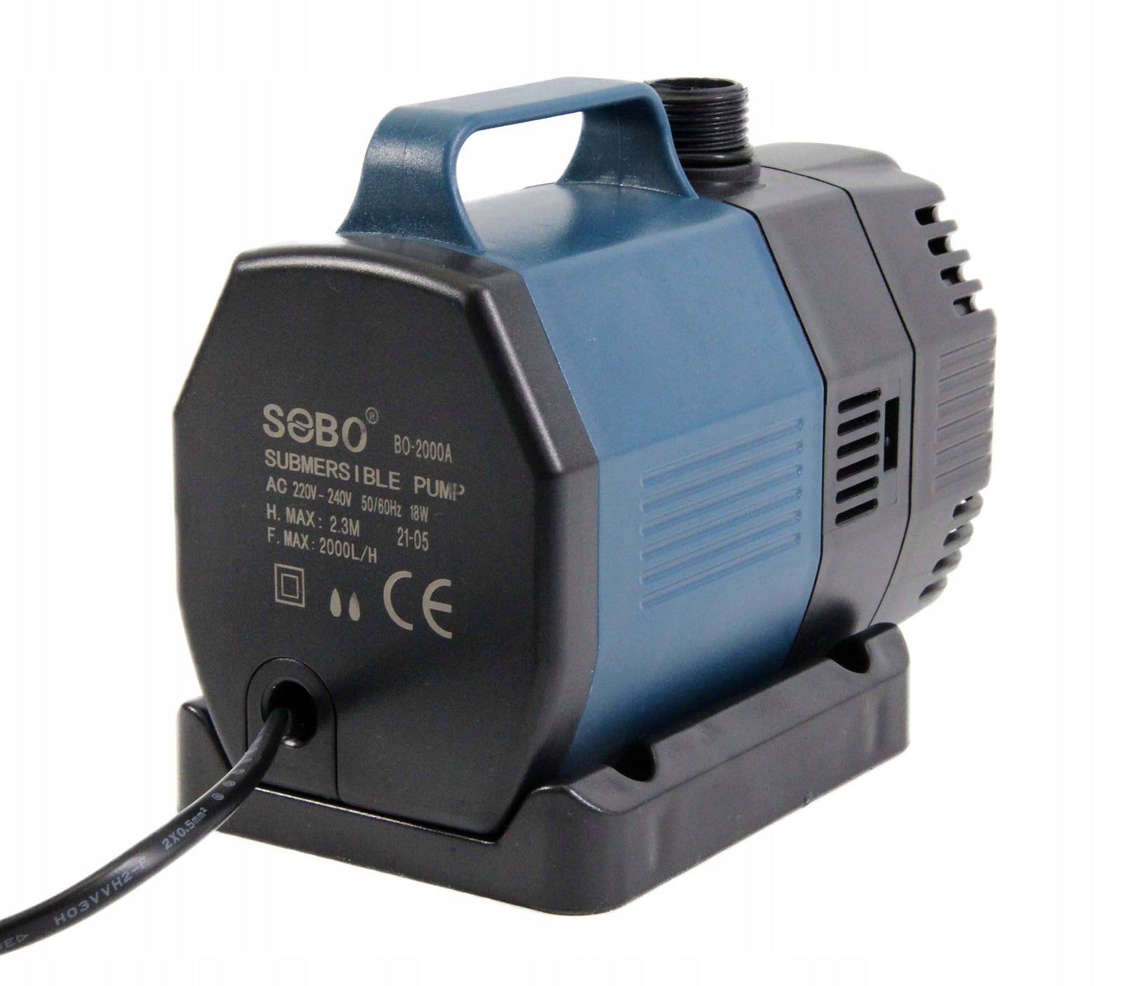 SOBO PUMP CASCADE 2000l/h ECO 18W FOR POND MESH Pump capacity l/h 1601 - 2500 l/h