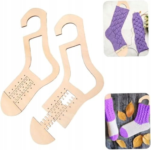 SOCK BLOCKERS WOODEN KNITTING SET HANDICRAFT GIFT wooden Manufacturer code Bez marki