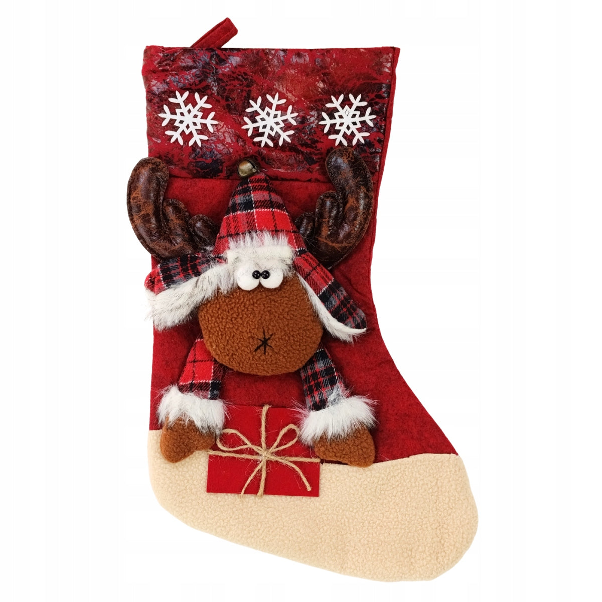 SOCK FOR FIREPLACE CHRISTMAS GIFT WINDOW DECORATION ORNAMENT LARGE 43cm Packaging status original