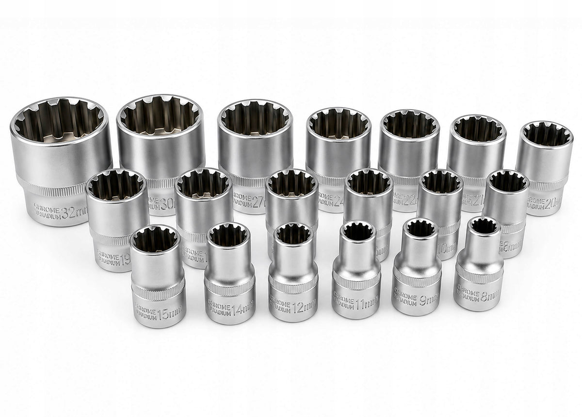 SOCKET SET 12 Angle 8-32 SOCKETS 1/2" HUB WRENCHES SUSPENSION AXLE Manufacturer code SK-019-02