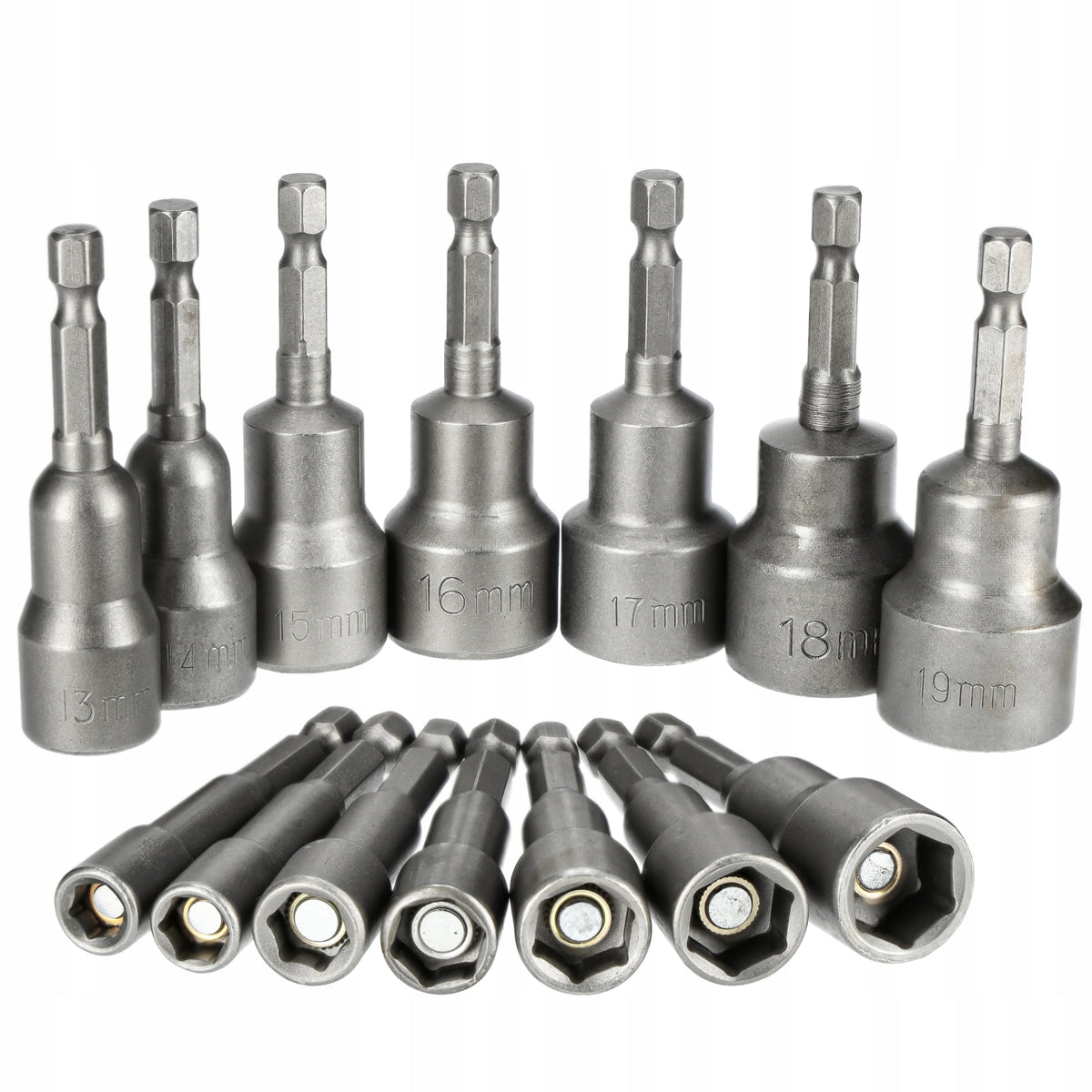 SOCKET WRENCH CAPS FOR SCREWDRIVER WITH STRONG MAGNET - SET OF 14PCS RS
