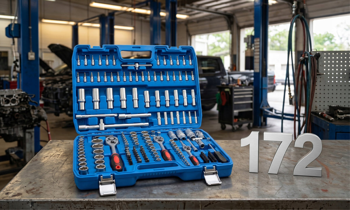 SOCKET WRENCH SET 172 EL 1/2 3/8 1/4 RATCHET SOCKET WRENCHES BITS Packaging status original