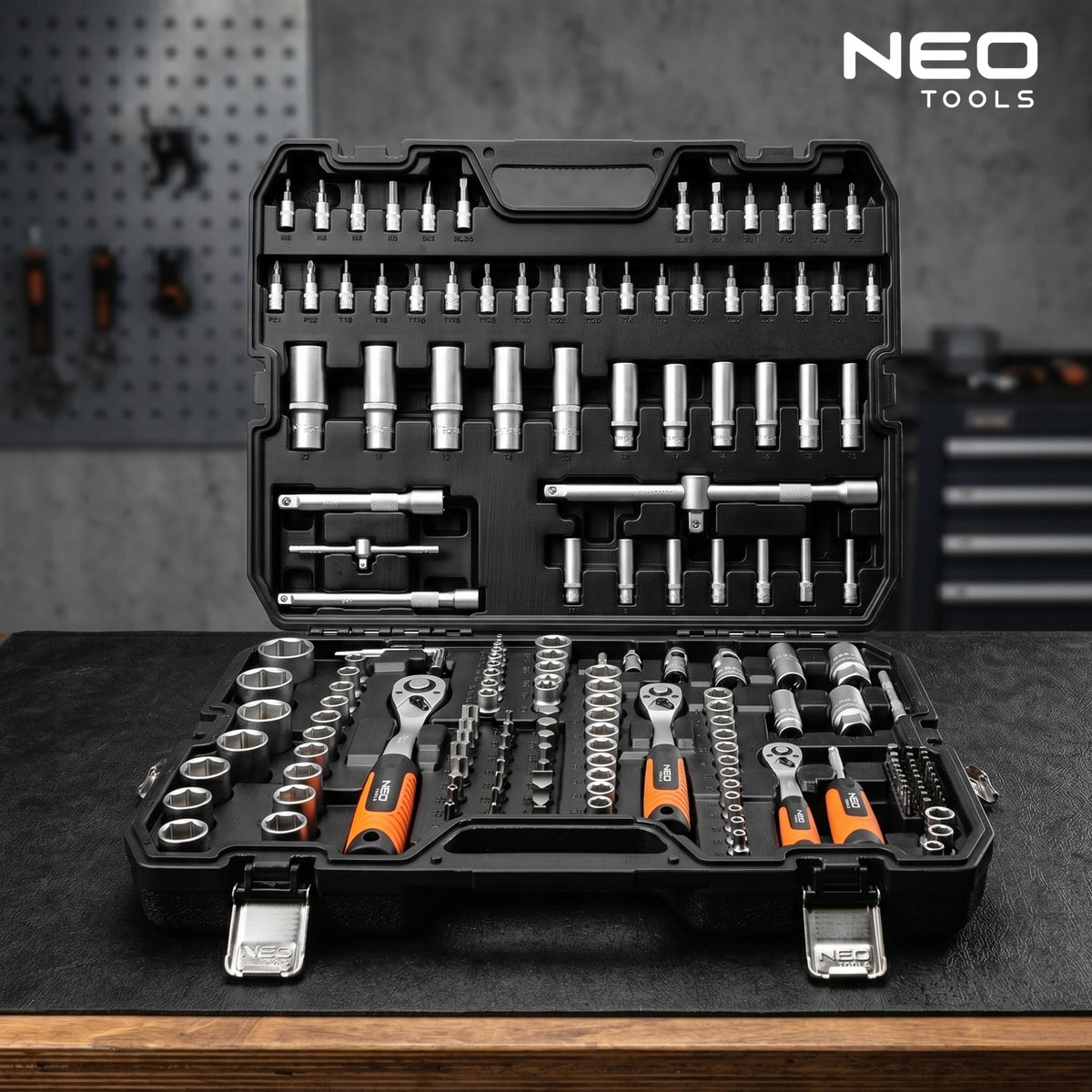 SOCKET WRENCH SET 183 EL. 1/2" 1/4" 3/8" LARGE PROFESSIONAL SET Packaging status original