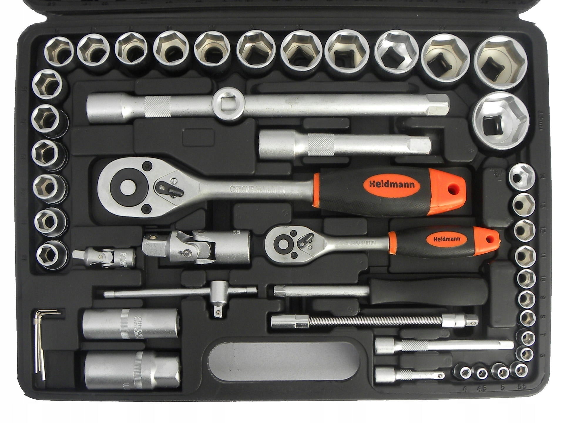 SOCKET WRENCH SET CAP AND BITS 94 EL. TYPE H 1/2" 1/4" EAN (GTIN) 5901477116117