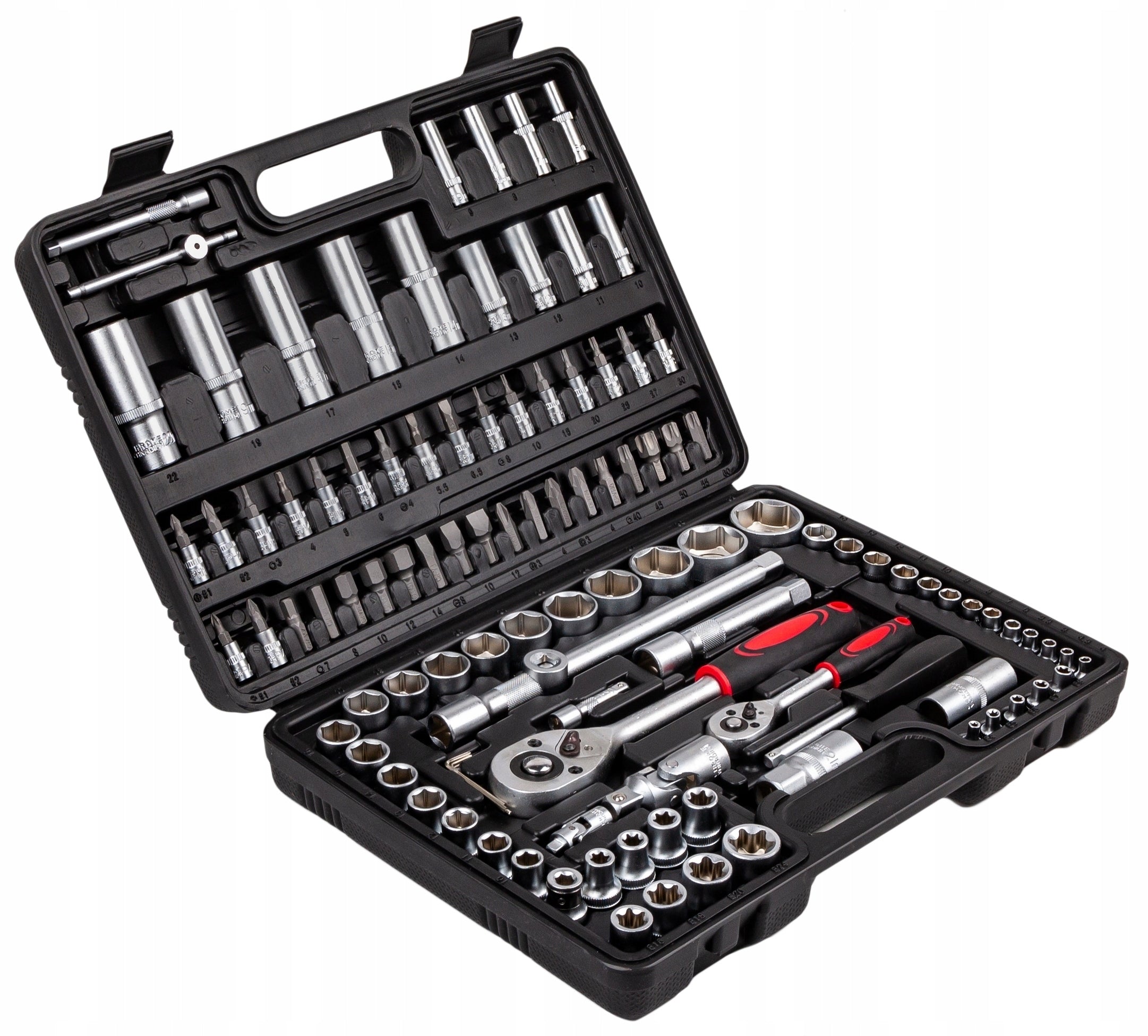 SOCKET WRENCH SET SOCKET WRENCHES 108 EL. Manufacturer code KLUCZE