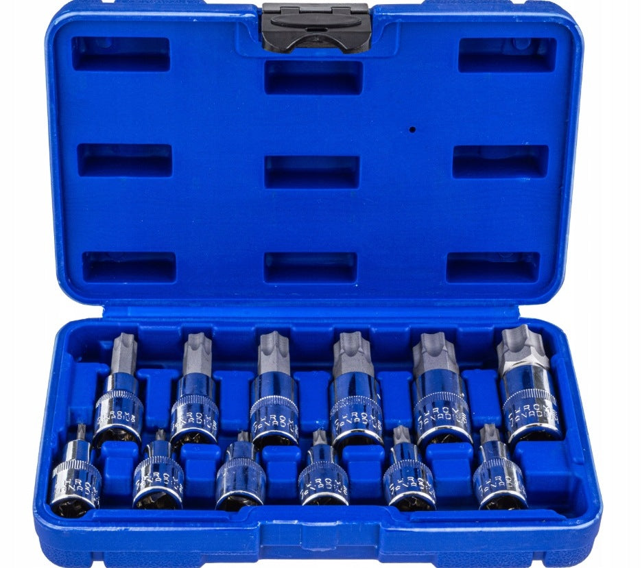 SOCKET WRENCH SET SOCKET WRENCHES TORX BIT T20-T100 1/2 12el