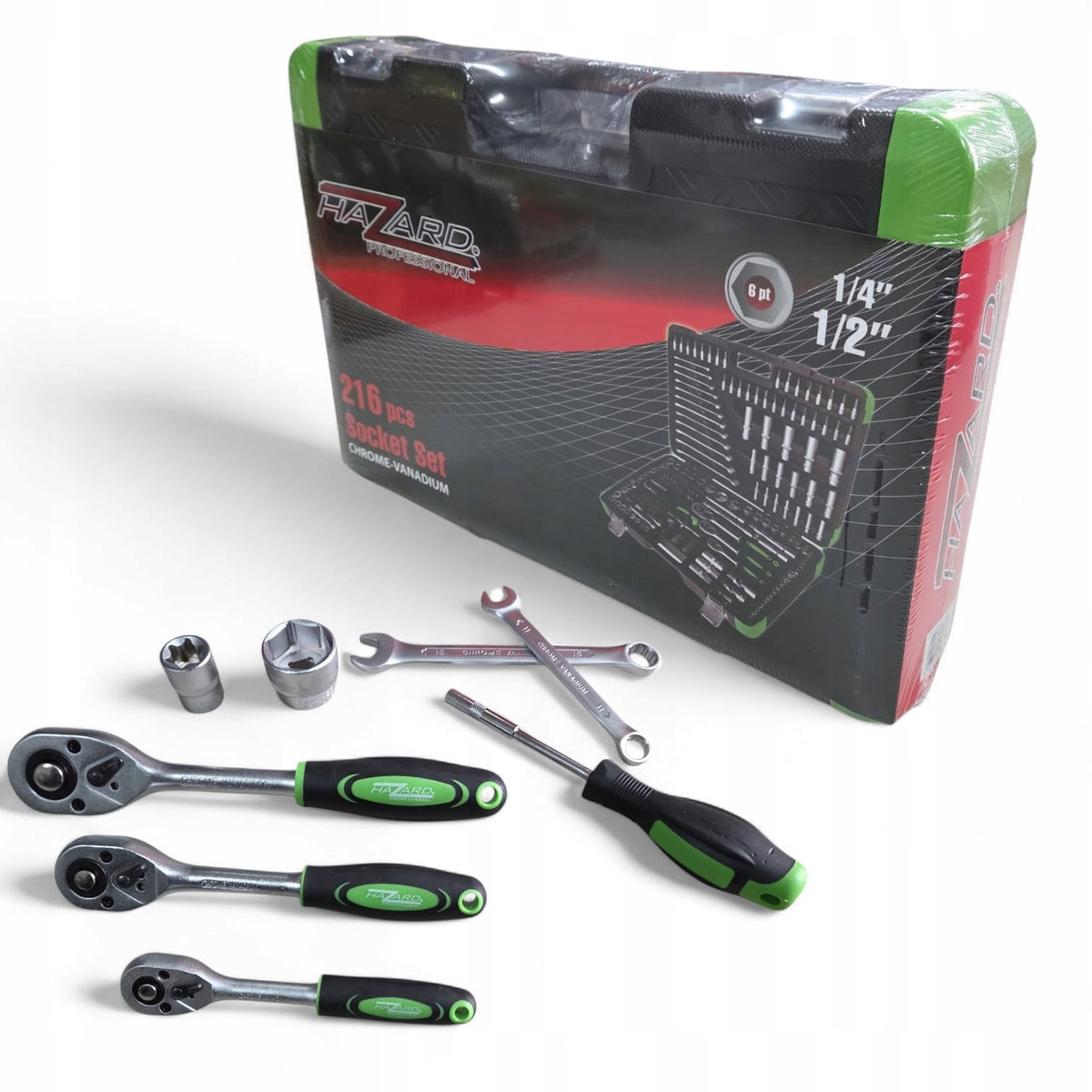 SOCKET WRENCH SET TOOL SET 216 EL Brand Hazard