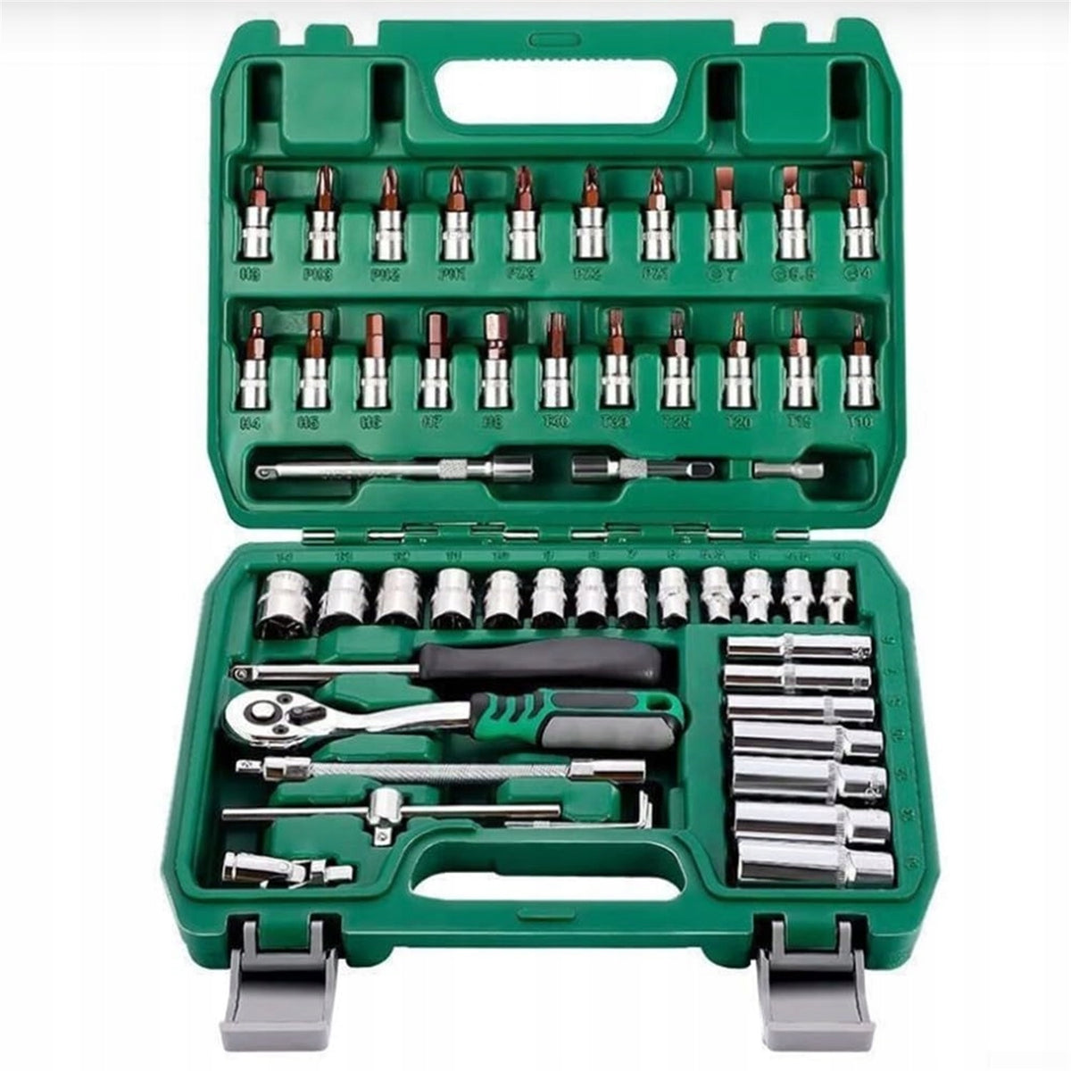 SOCKET WRENCH TOOL SET RATCHET BITS ALLEN TORX SUITCASE 53 EL Brand no brand