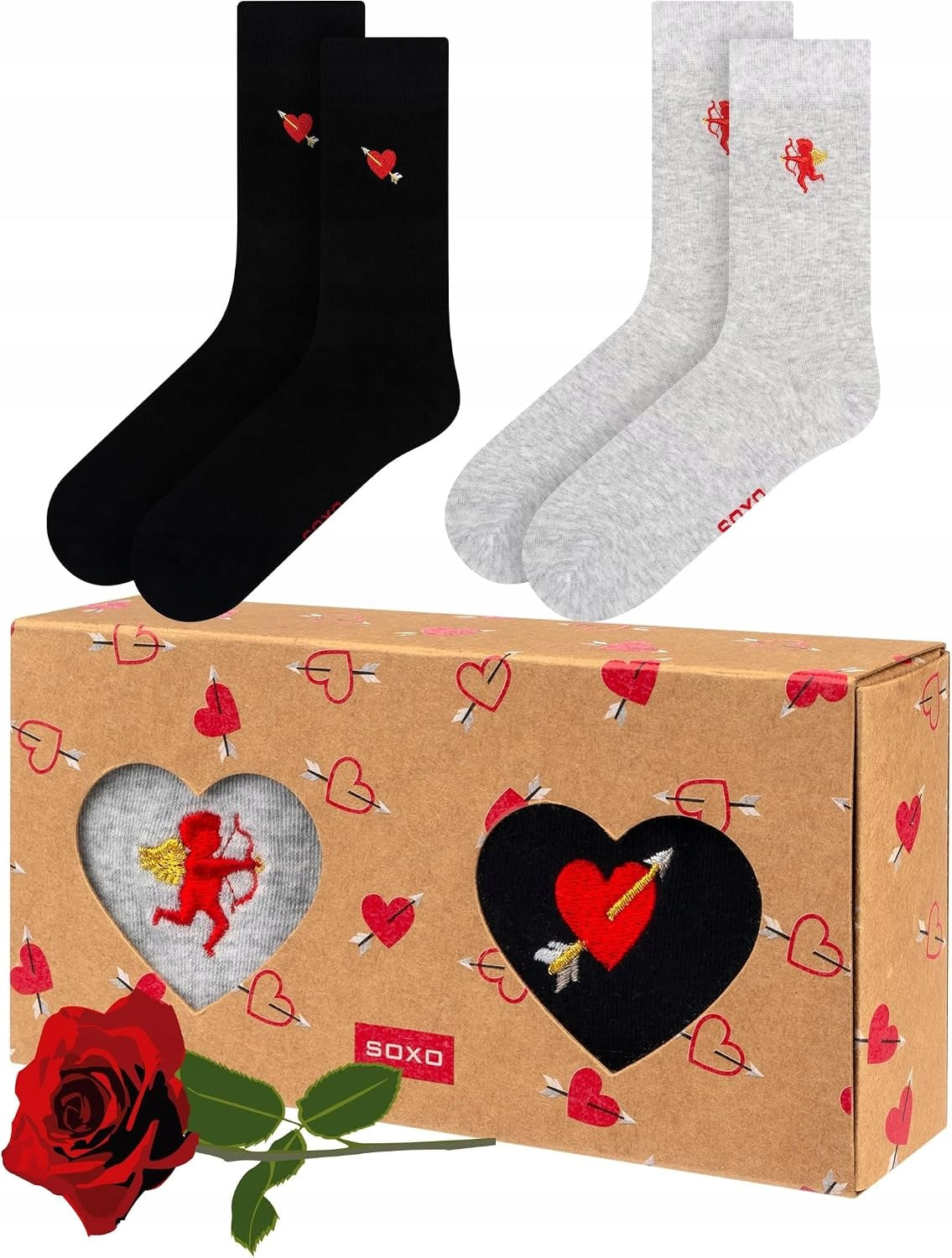 SOCKS 2 PAIRS WEDDING SET BRIDAL GIFT WIFE HUSBAND