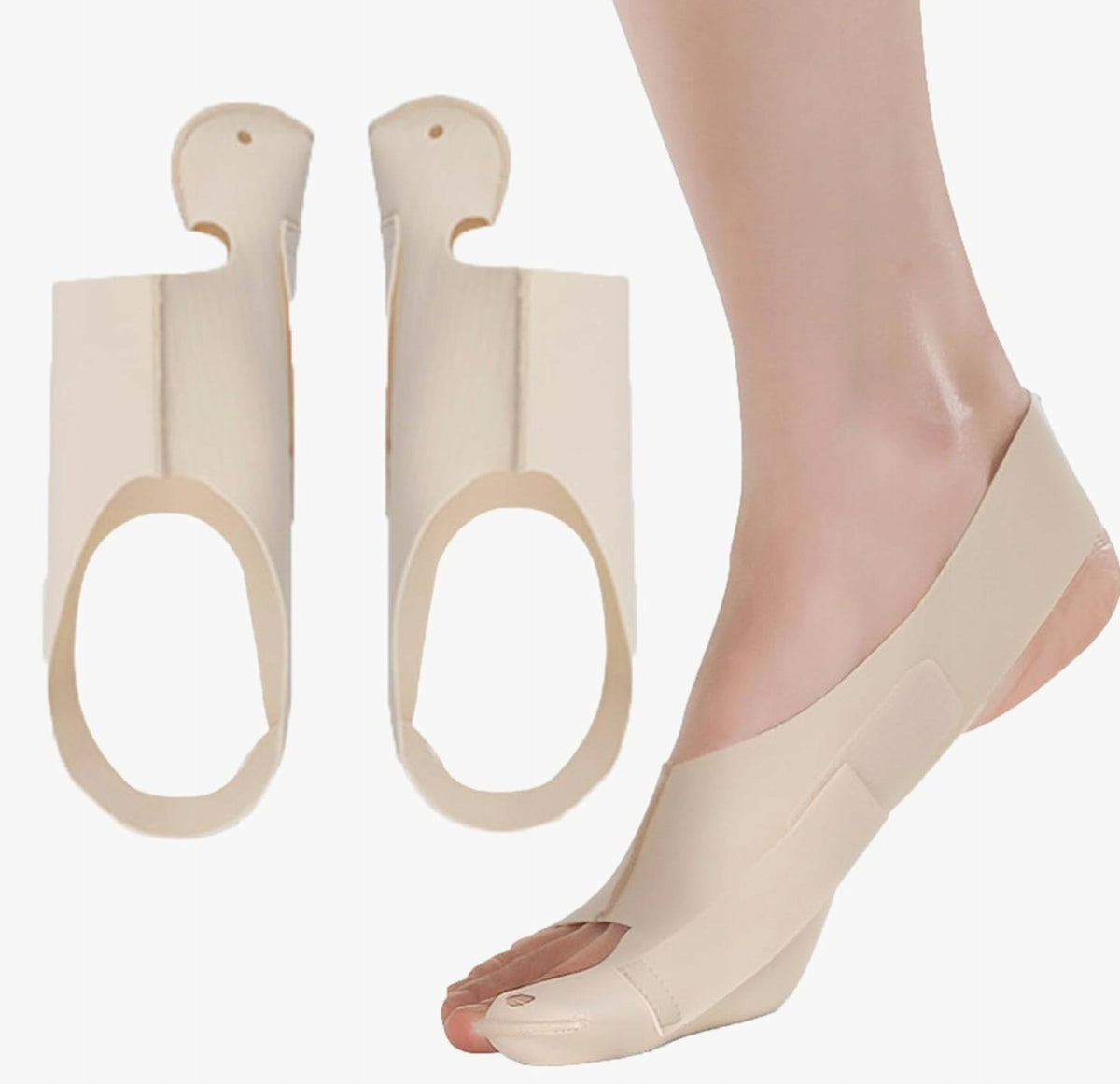 SOCKS 2 PIECES CORRECTIVE TOE SEPARATOR BREATHABLE ADJUSTABLE