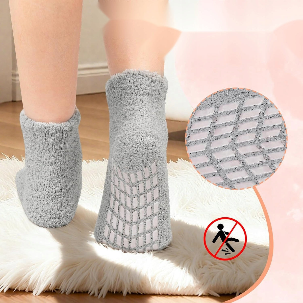 SOCKS 3 PAIRS NON-SLIP WARM FLUFFY THERMAL THICK SOFT Manufacturer code 5908107851882