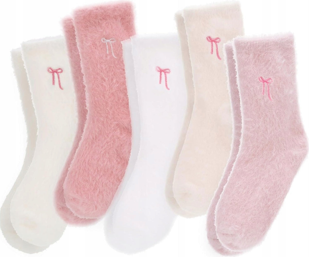 SOCKS 5 PAIRS WARM FLEECE SOFT COMFORTABLE THERMAL WOMEN