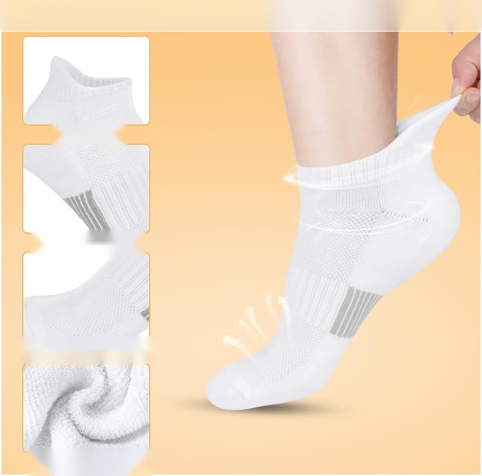 SOCKS 5 PIECES WHITE BREATHABLE COTTON SPORTS SET Brand no brand