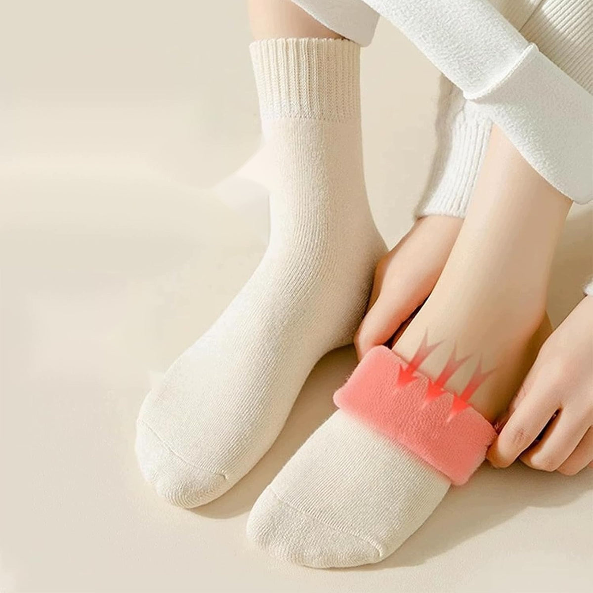 SOCKS 6 PAIRS THERMAL PLUSH THICK WOOL WARM FOR WINTER Manufacturer code 5908140881846