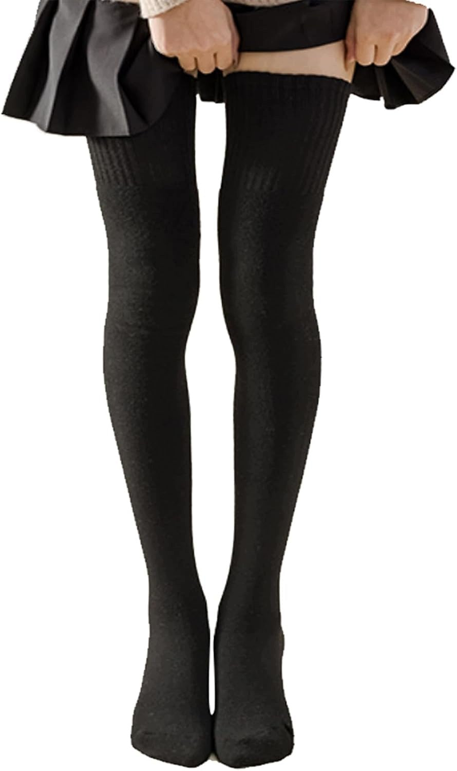 SOCKS 80CM WOMEN'S THICK WARM WINTER KNEE HIGH SOCKS