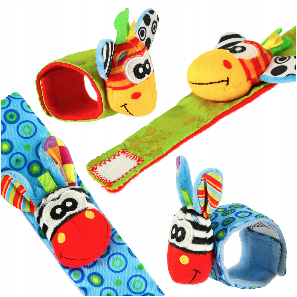 SOCKS FOR FEET TOY FOR HANDS RATTLE SET OF 4 PCS. Brand Ikonka