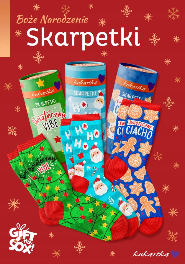 SOCKS GIFT FOR SANTA CLAUS CHRISTMAS IN A TUBE EAN (GTIN) 5901924416579
