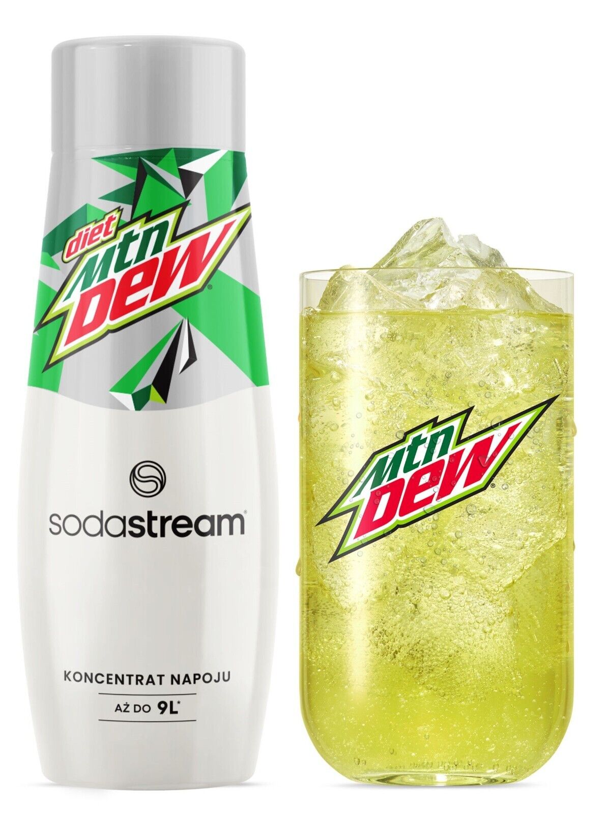 SODASTREAM Mountain Dew Diet saturator syrup set 3 pcs x 440 ml Brand SodaStream