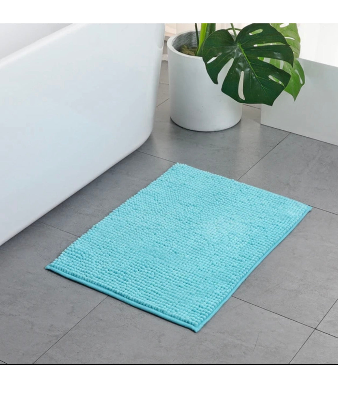 SOFT SHAGGY bathroom rug 40x60 cm WASHABLE BLUE HOME DECOR EAN (GTIN) 5904183826332