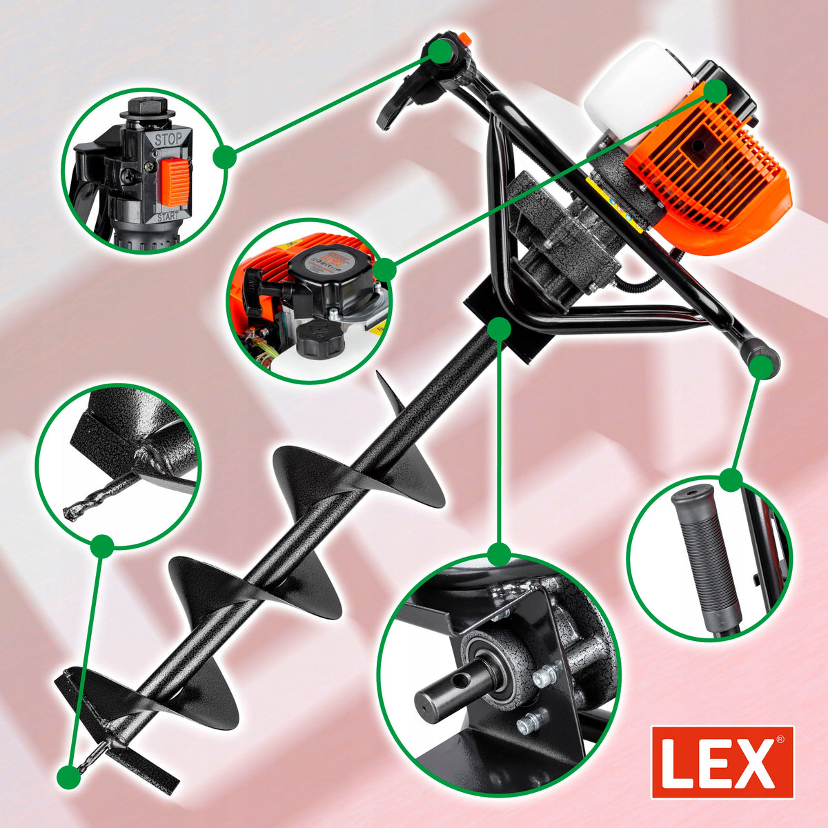 SOIL DRILL BIT COMBUSTION DRILL BIT FOR SOIL REINFORCED DRILL BITS FOR SOIL Brand Lex