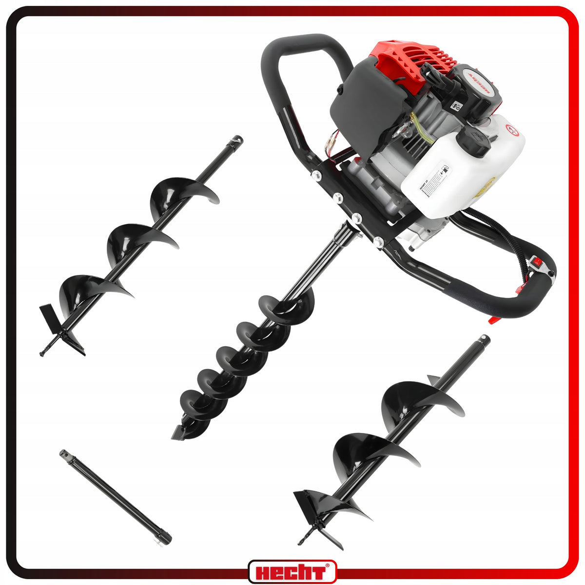 SOIL DRILLING RIG SET HECHT 52 POWER 2KM DRILLAx 3 + EXTENSION Packaging status original