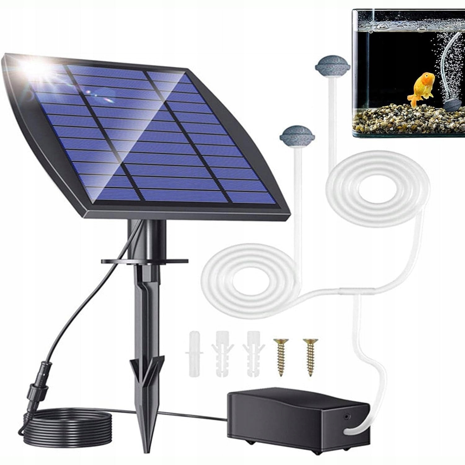 SOLAR AERATOR 3 OPERATING MODES FOR POND AND AQUARIUM