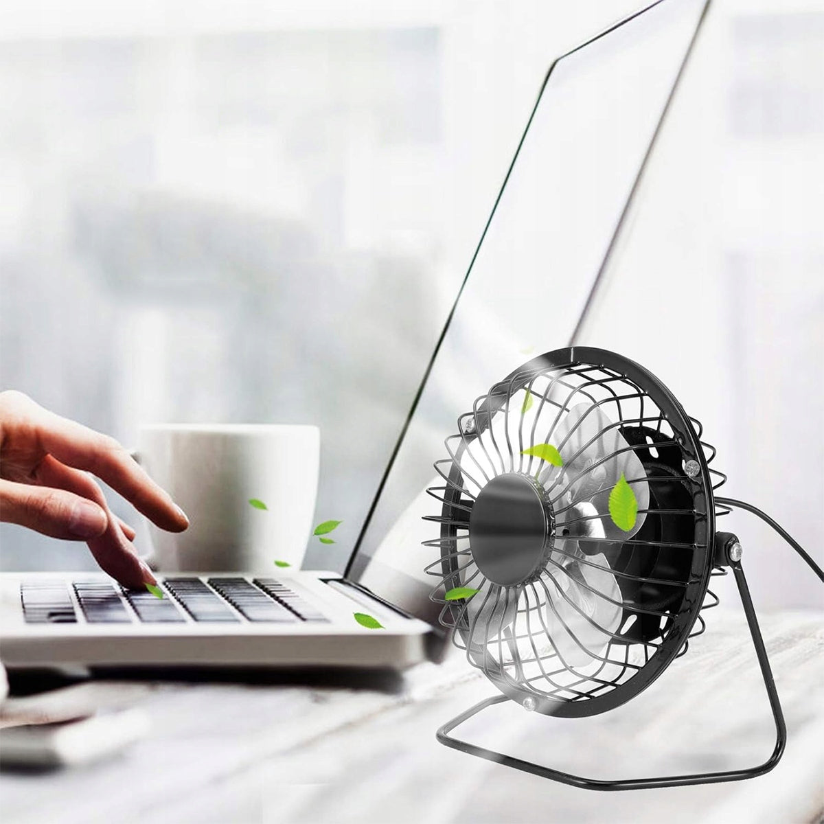 SOLAR FAN WIRELESS CAMPING HIKING FAN USB Packaging status original
