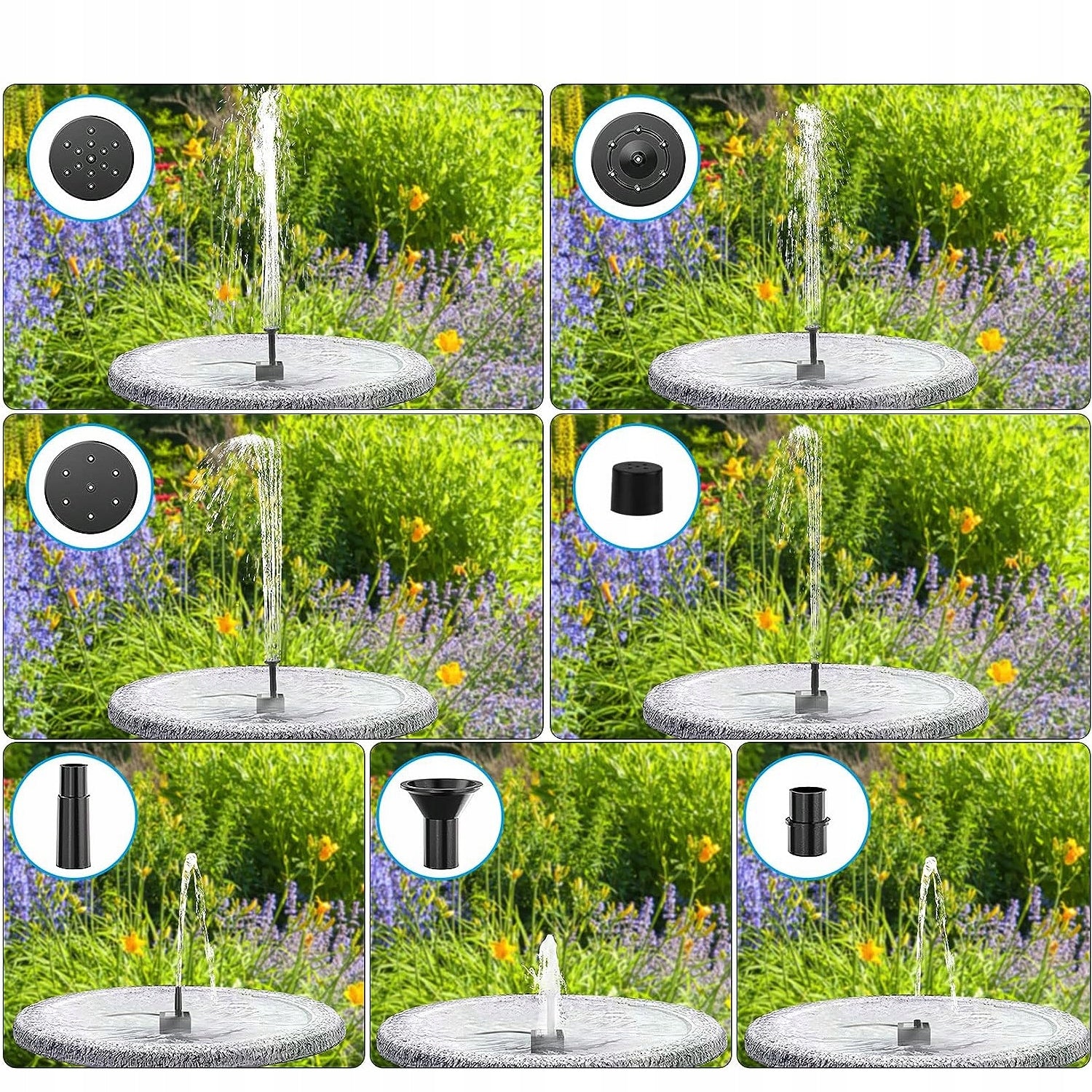 SOLAR FOUNTAIN FOR POND WATER FLOATING PUMP WITH FILTER Manufacturer code 6HG0848BK1