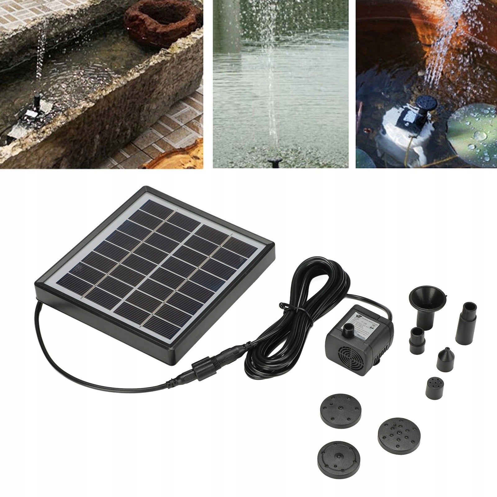 SOLAR FOUNTAIN FOR POND WATER GARDEN PUMP FOR POND WATER FLOATING Manufacturer code 3111220046611