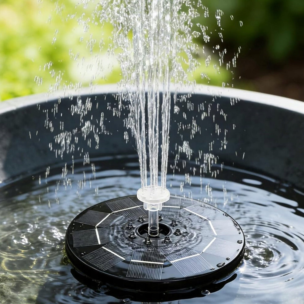 SOLAR FOUNTAIN GARDEN FLOATING FOR POND WATER POND PUMP FOR GARDEN Manufacturer code Przenośna Fontanna Solarna do Ogrodu