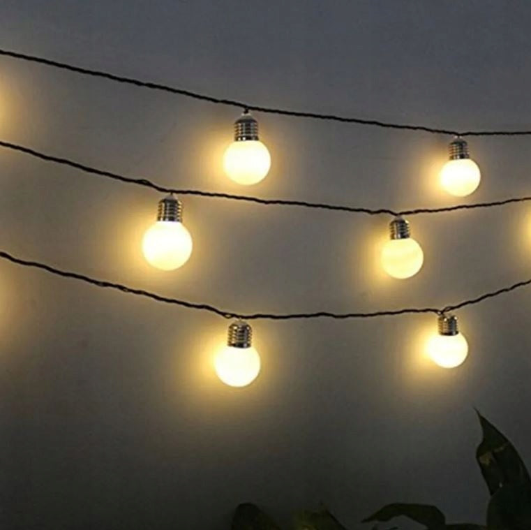 SOLAR GARDEN GARLAND 30 LED 11m SOLAR LIGHTS Garden Balcony Gazebo Manufacturer code FOCLA_lampki solarne b.ciepłe 30LED