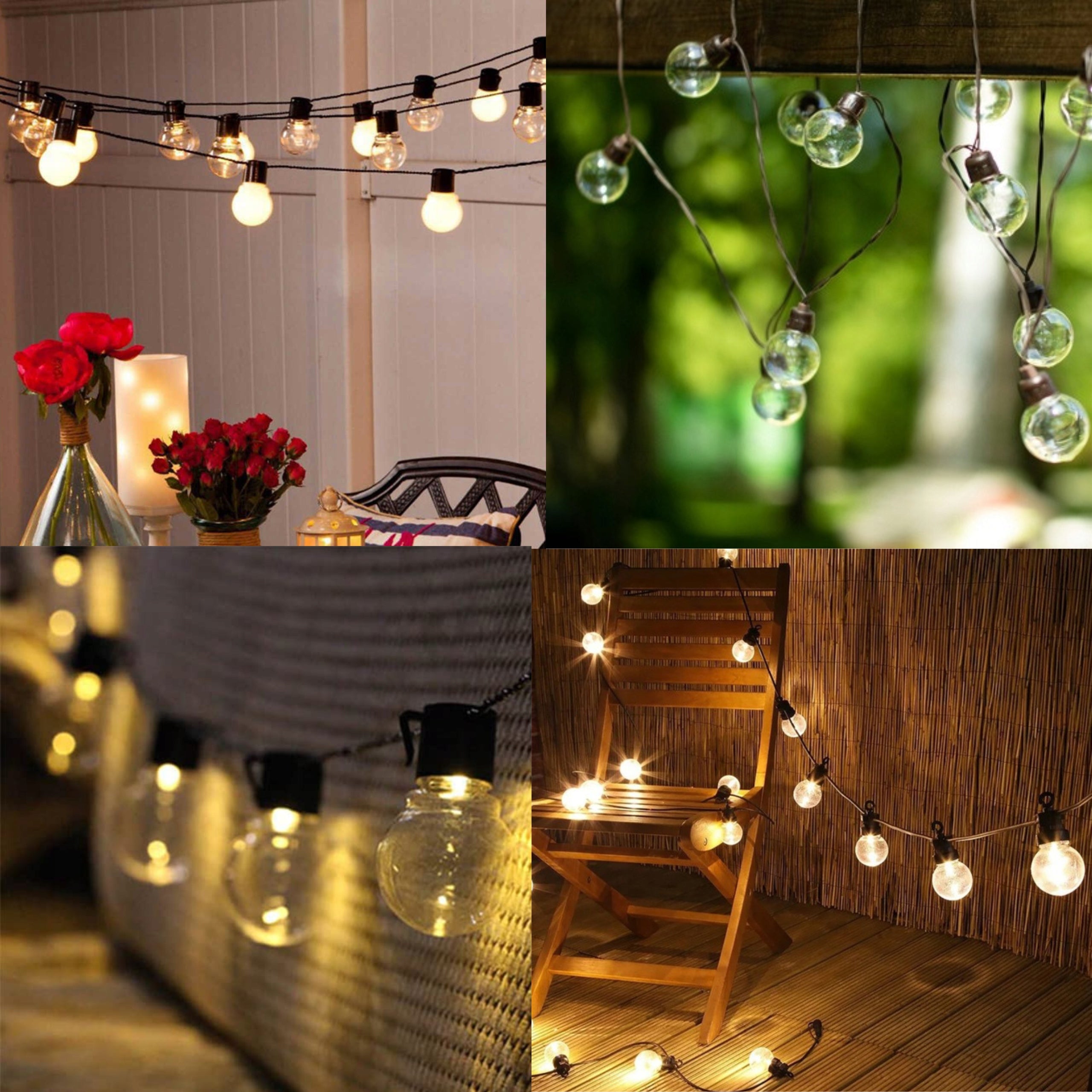 SOLAR GARDEN GARLAND LIGHT 20 LED BULBS BALLS LAMP FOR GARDEN Manufacturer code Lampa Solarna Ogrodowa LED Oświetlenie Taras