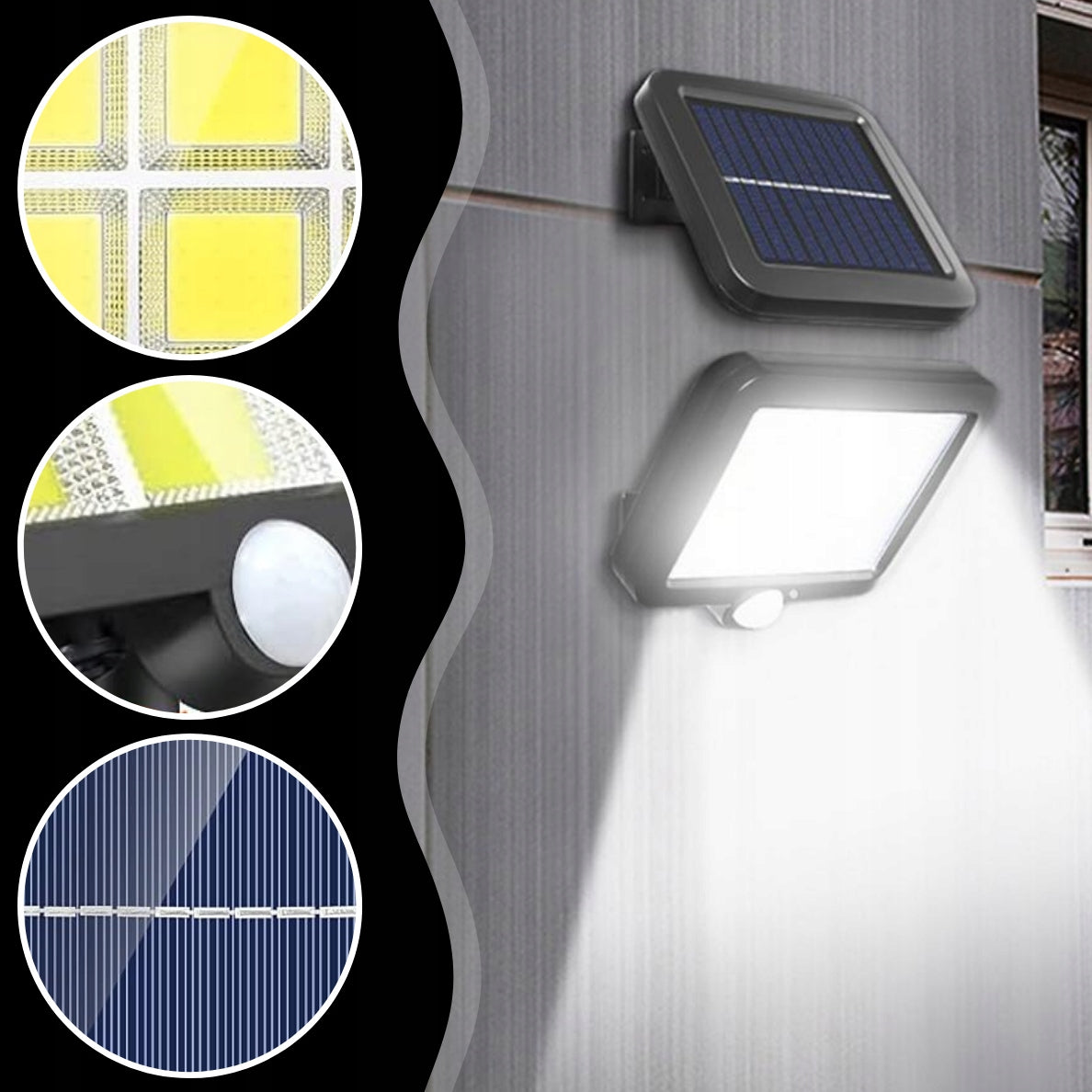 SOLAR GARDEN LAMP WITH OUTDOOR DUSK MOTION SENSOR + REMOTE CONTROL Brand MEMFLOW