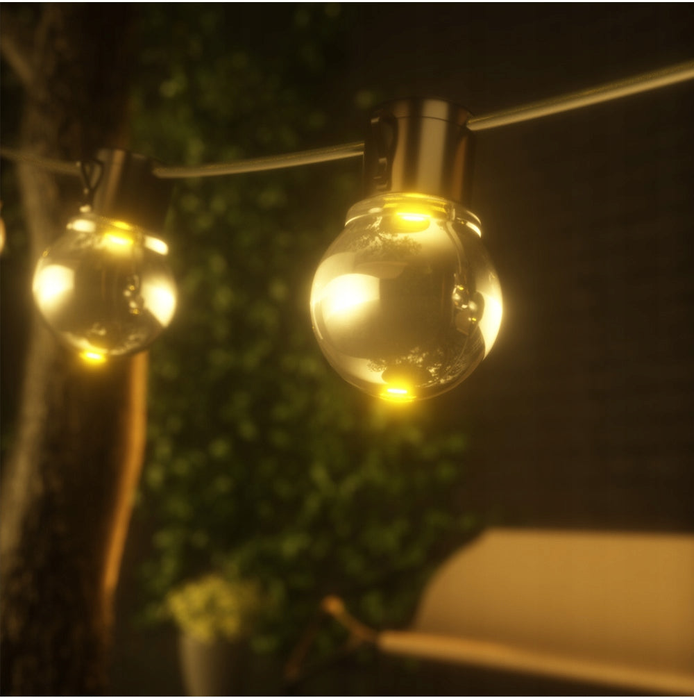 SOLAR GARDEN LIGHT GARLAND 30x LED BALL BULBS Manufacturer code sertyui