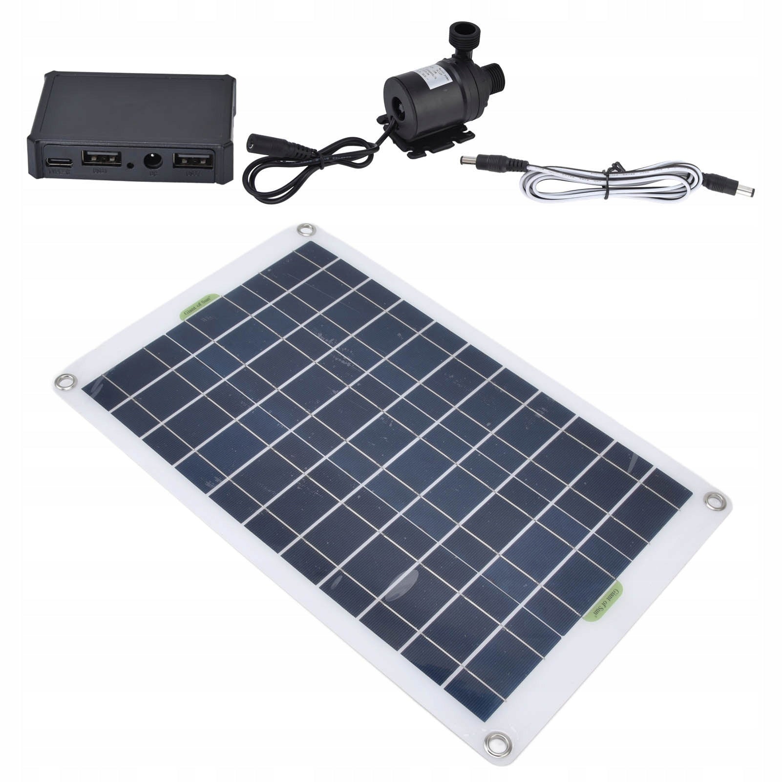 SOLAR GARDEN PUMP FOR POND WATER POND FOUNTAIN SET 19W Pump capacity l/h 501 - 1000 l/h