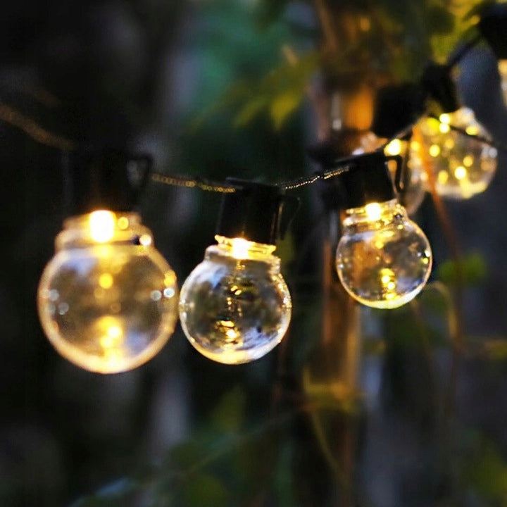 SOLAR GARLAND 5m 20 LED Bulbs Garden Lights Decorative LED Chain LED Manufacturer code GIRLANDA SOLARNA 5M 20 LED Żarówek KULE