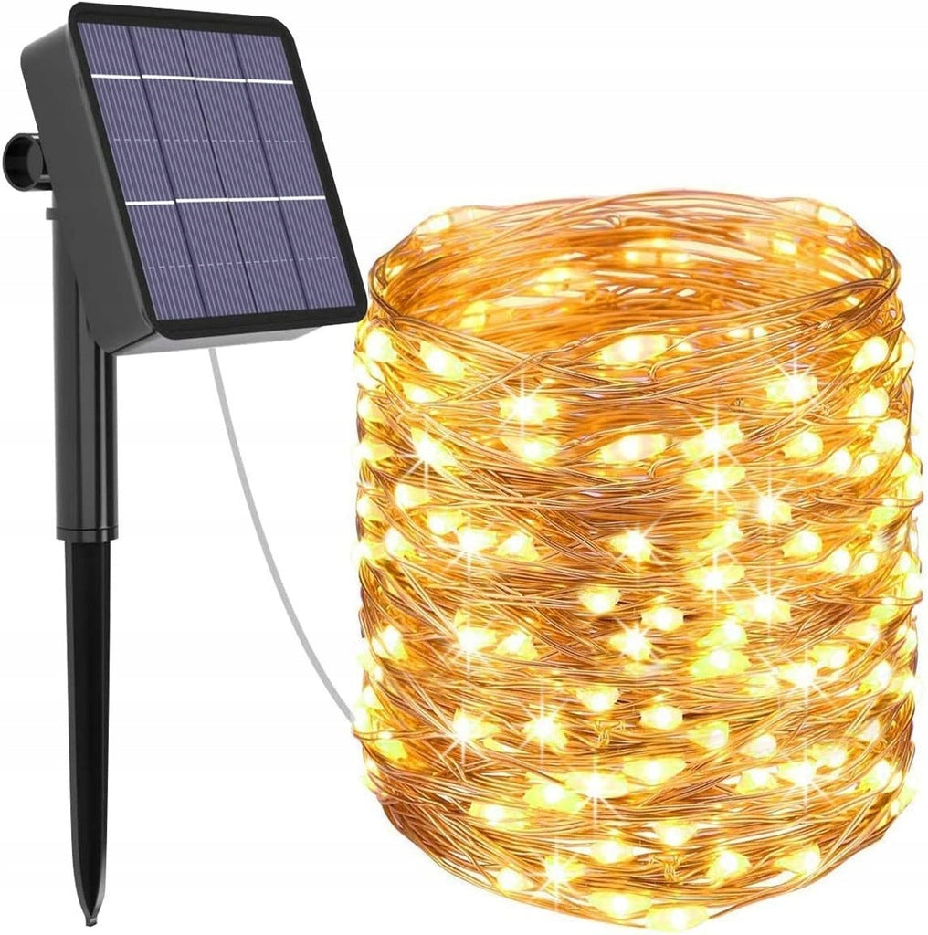 SOLAR GARLAND GARDEN LIGHTS LED WIRES 22m 200 LED