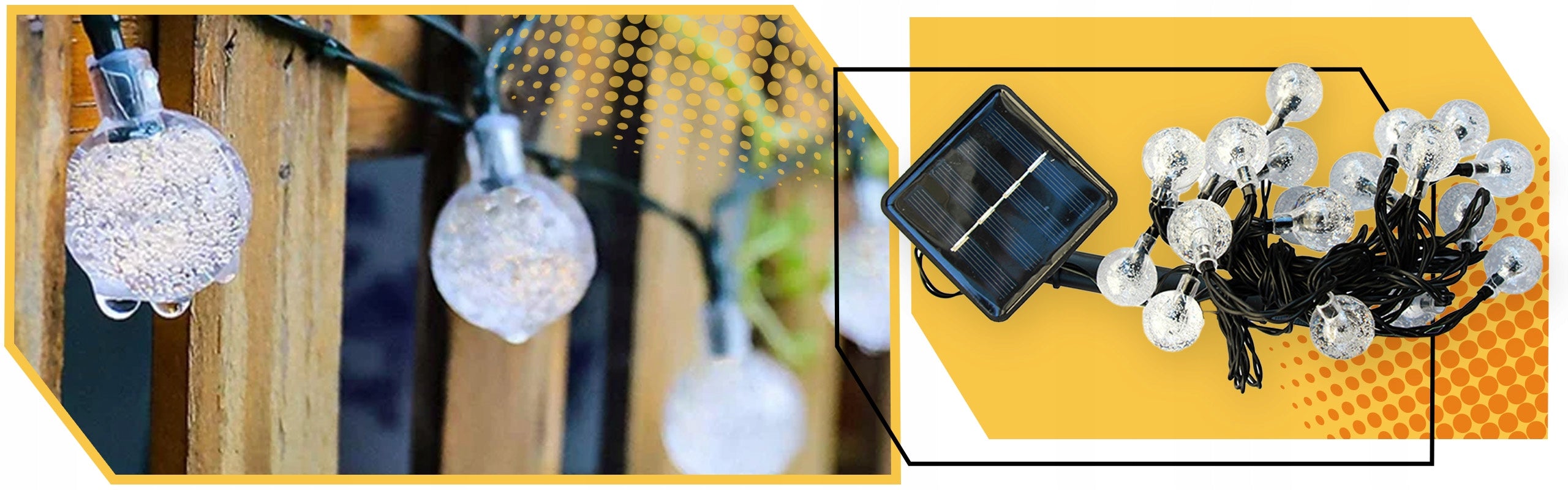 SOLAR GARLAND GARDEN SOLAR LIGHTS 50 LED BULBS FOR BALCONY 7 meters Packaging status original