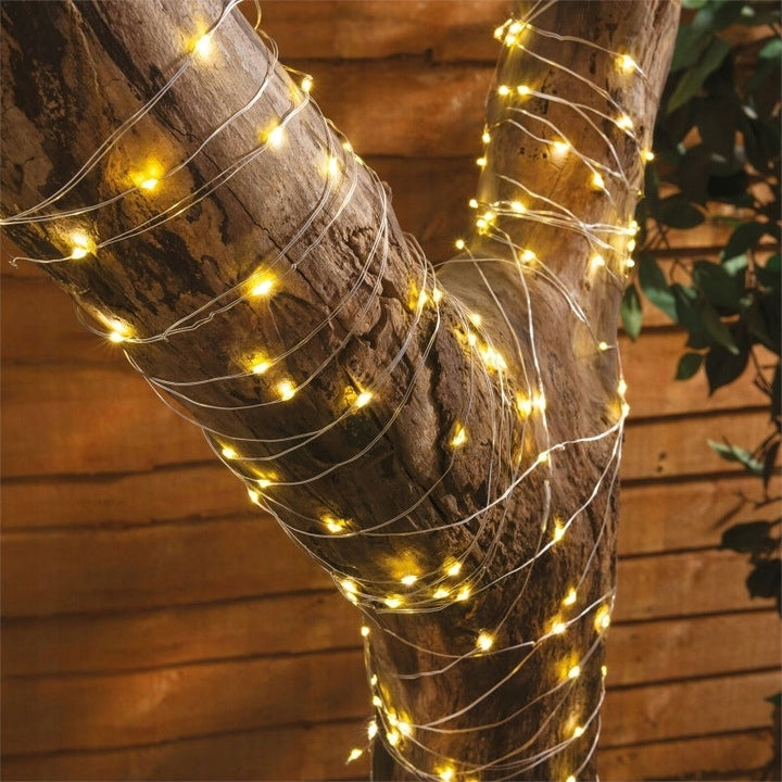 SOLAR GARLAND GARDEN WIRE LIGHT CHAIN 100 LED 10m + REMOTE CONTROL EAN (GTIN) 5903796151626