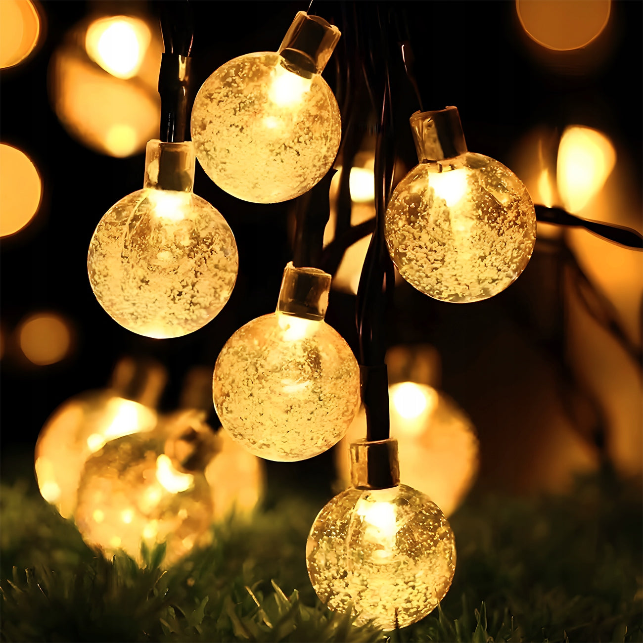 SOLAR GARLAND LED GARDEN LIGHT BALLS SOLAR LIGHTS 100 LED 12 M Length 12000 cm