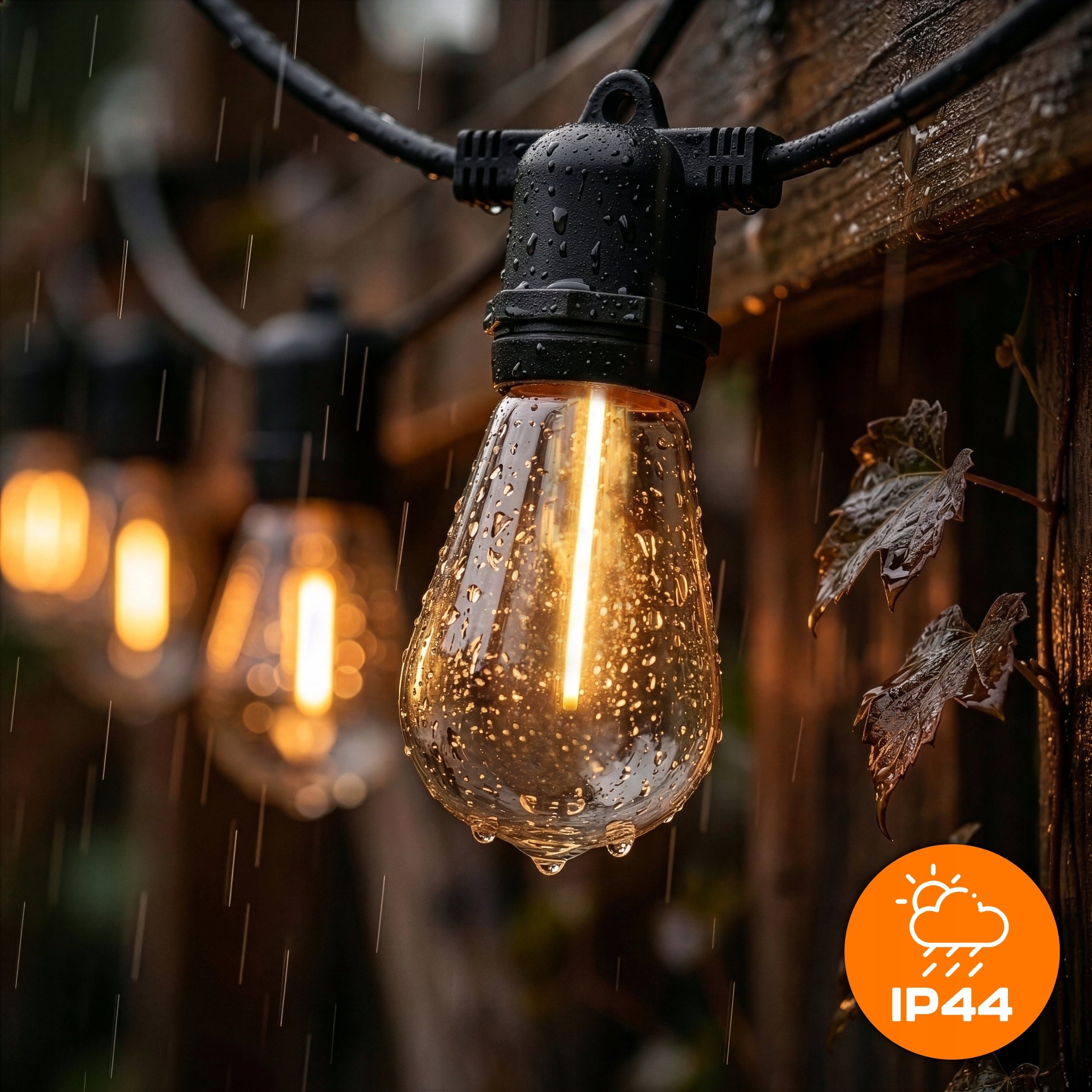 SOLAR GARLAND LED GARDEN LIGHT LAMPS 10M 10+1X BULB E27 + REMOTE CONTROL Manufacturer code SHP-1148