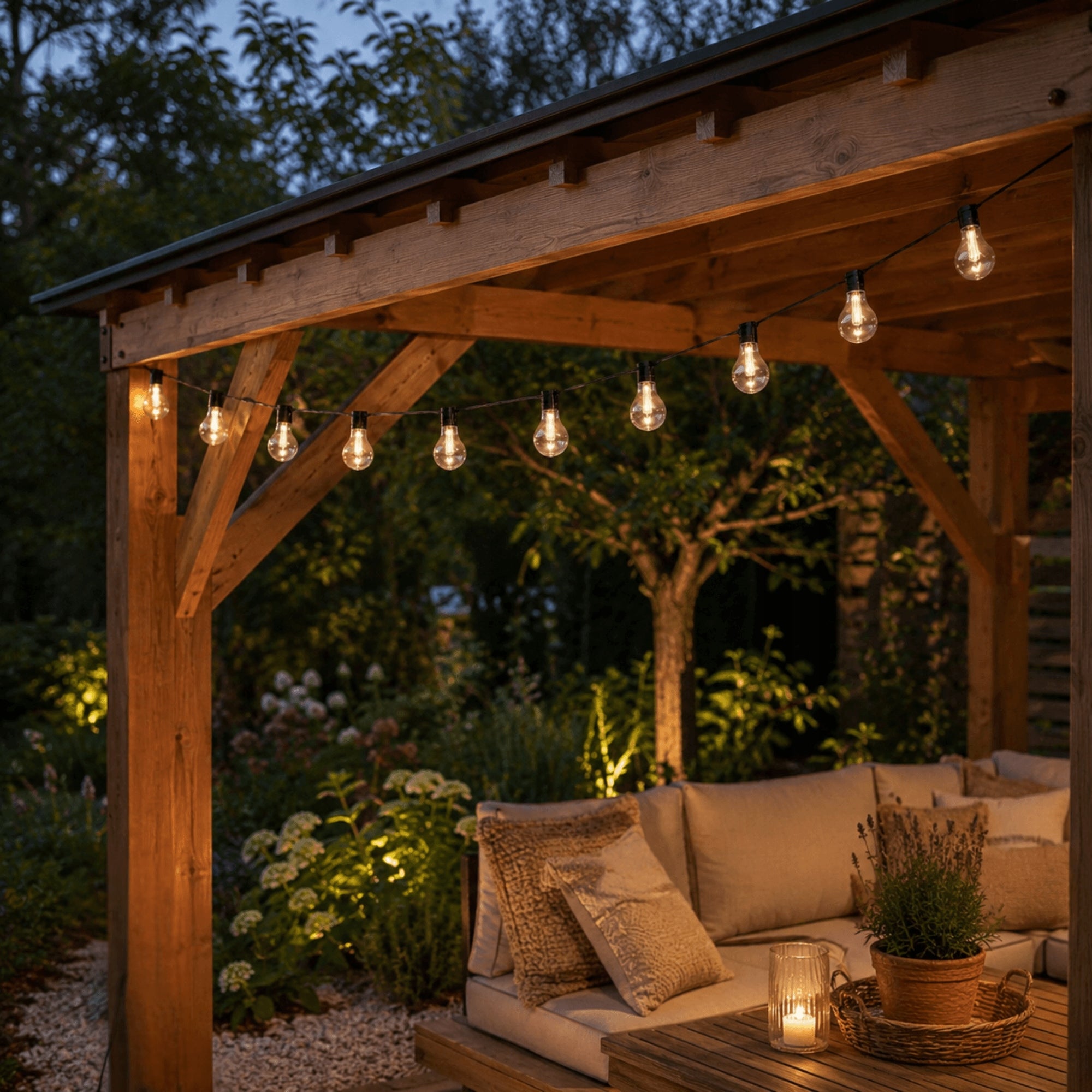 SOLAR GARLAND LED GARDEN LIGHTS DECORATIVE BULBS 2 7m 3m Number of light points up to 10