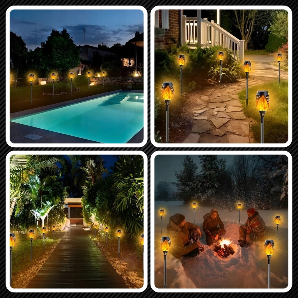 SOLAR LAMP GARDEN TORCH SOLAR LIGHTS FOR GARDEN LED 8 PIECES Number of pieces 8 pcs