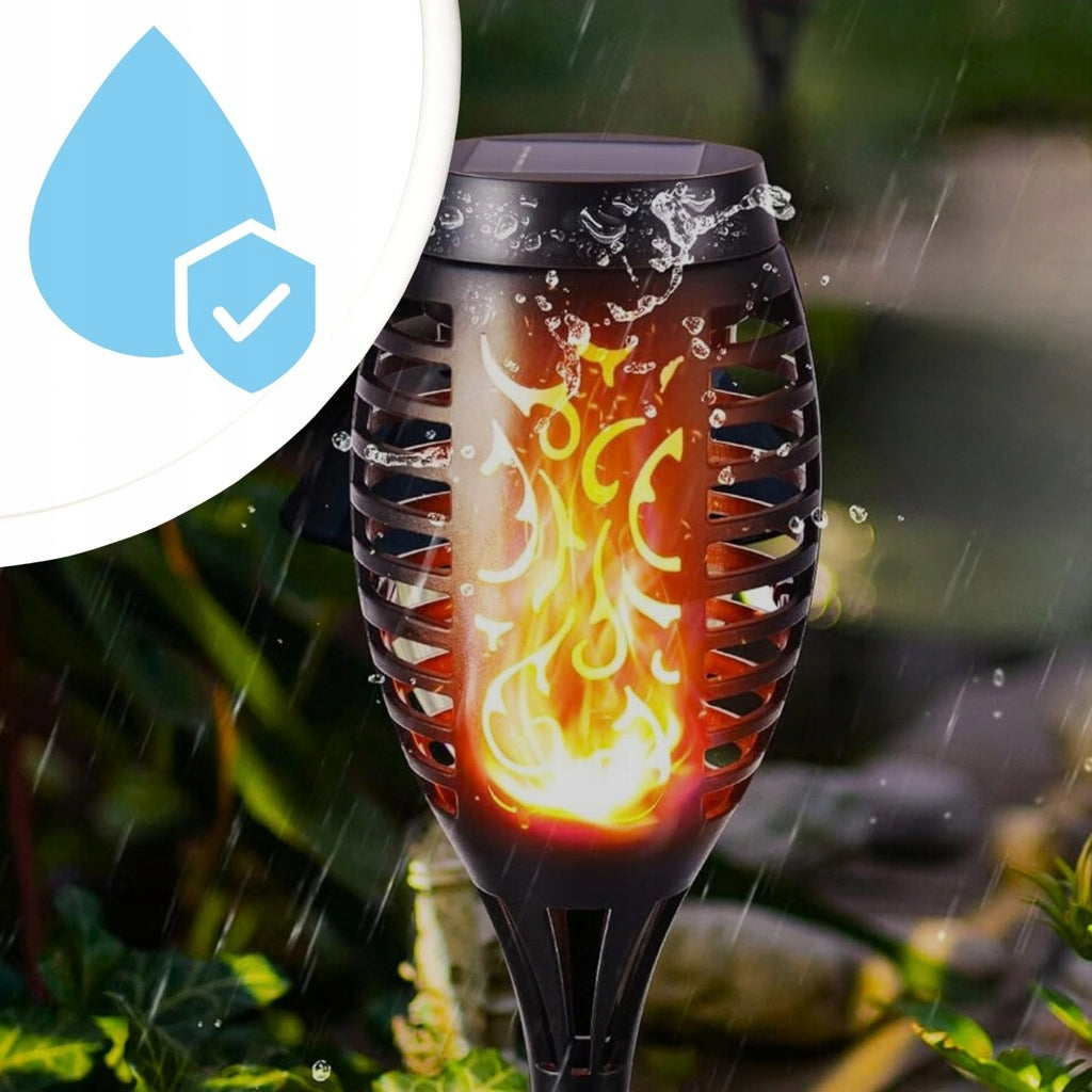 SOLAR LAMP GARDEN TORCH SOLAR LIGHTS FOR GARDEN LED 8 PIECES Spike length 10.5 cm
