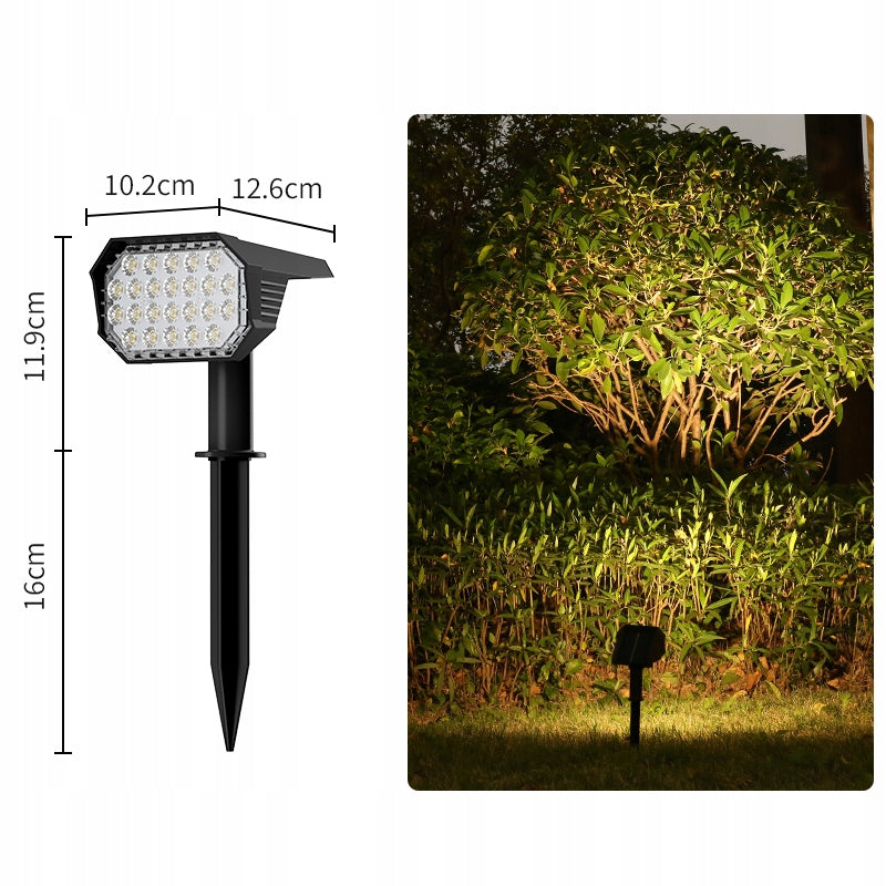 SOLAR LAMP HAMMERED QUADRA LED SPOTLIGHT GARDEN SOLAR DUSK SENSOR Manufacturer code OD-10000021