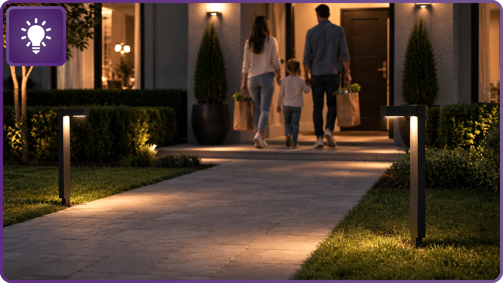 SOLAR LAMP LED Punched Post Twilight Sensor 55cm 2pcs Garden Manufacturer code Oświetlenie zewnętrzne