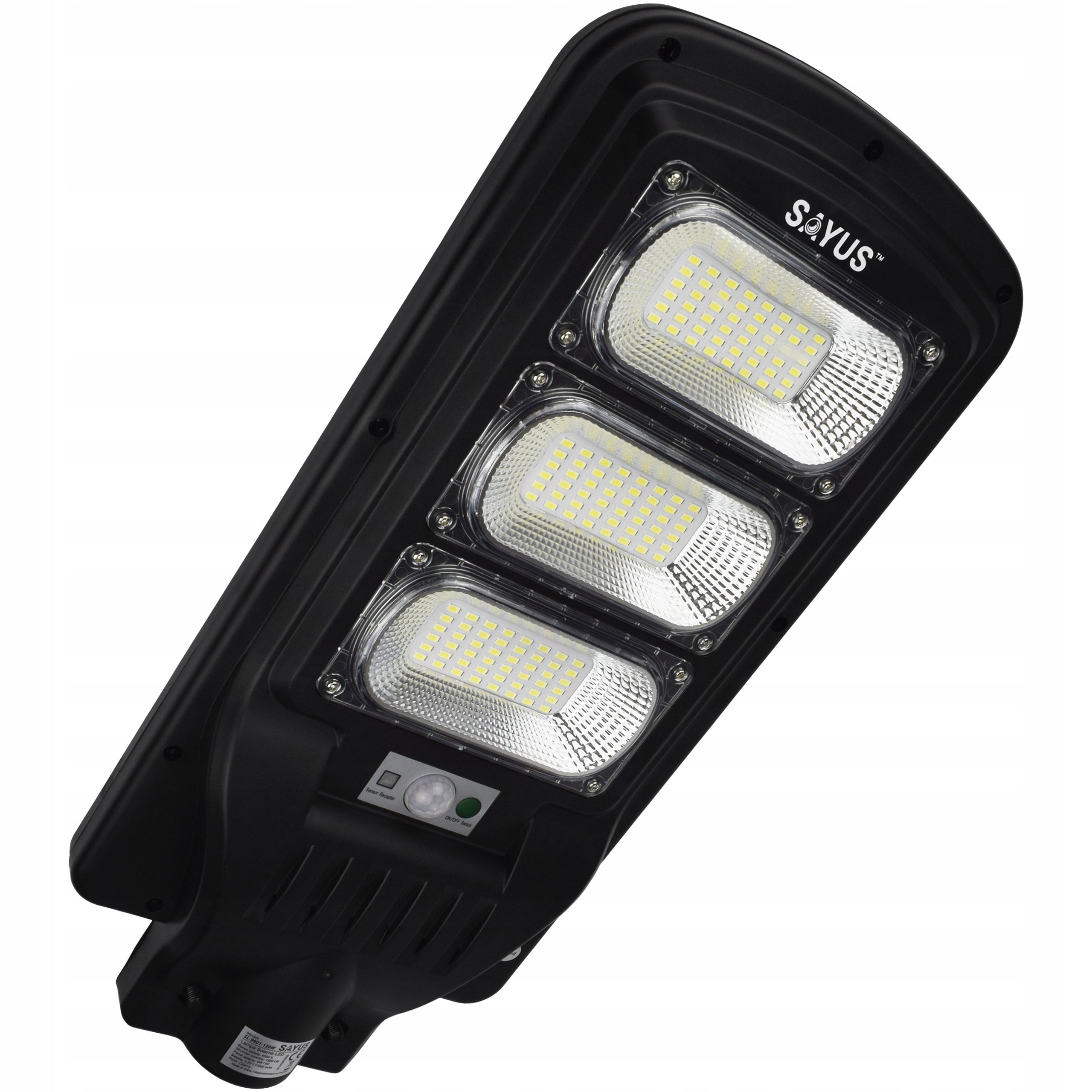 SOLAR LAMP LED STREET LAMP GARDEN MOTION SENSOR DUSK REMOTE CONTROL Light beam 1500 lm