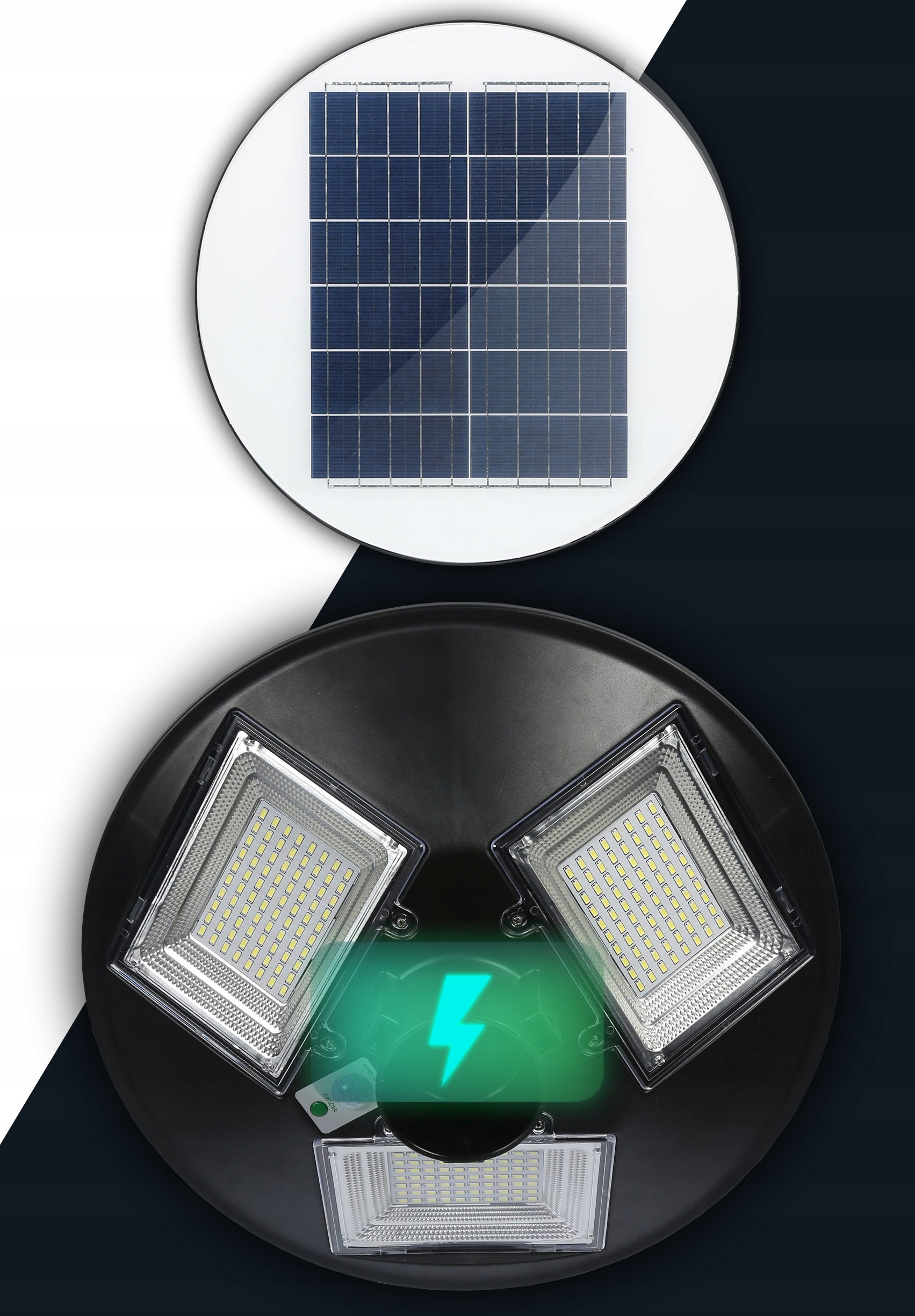 SOLAR LAMP STREET LAMP GARDEN UFO MOTION SENSOR REMOTE CONTROL Packaging status original